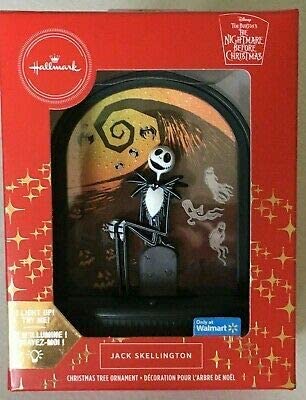 Jack Skellington Nightmare Before Christmas Light up Hallmark Ornament ...