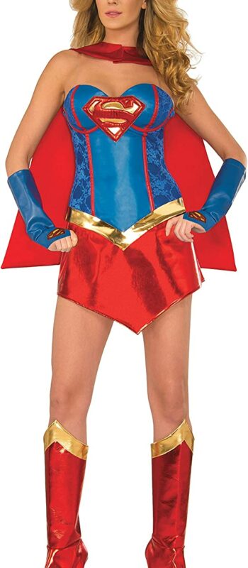 DC Comics Deluxe Supergirl Costume With Boot Covers