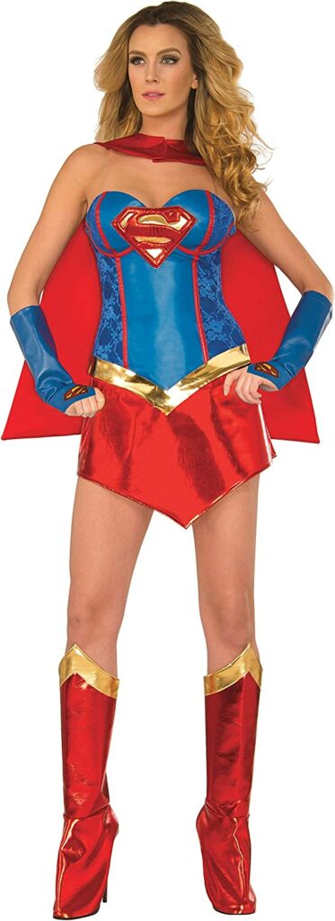 DC Comics Deluxe Supergirl Costume With Boot Covers